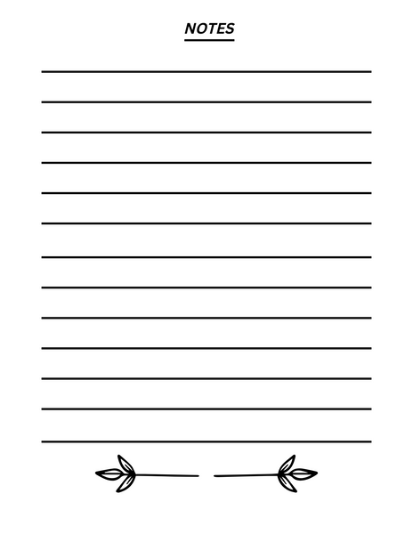 Garden Season Summary Printable